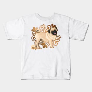 Fawn Pug Kids T-Shirt